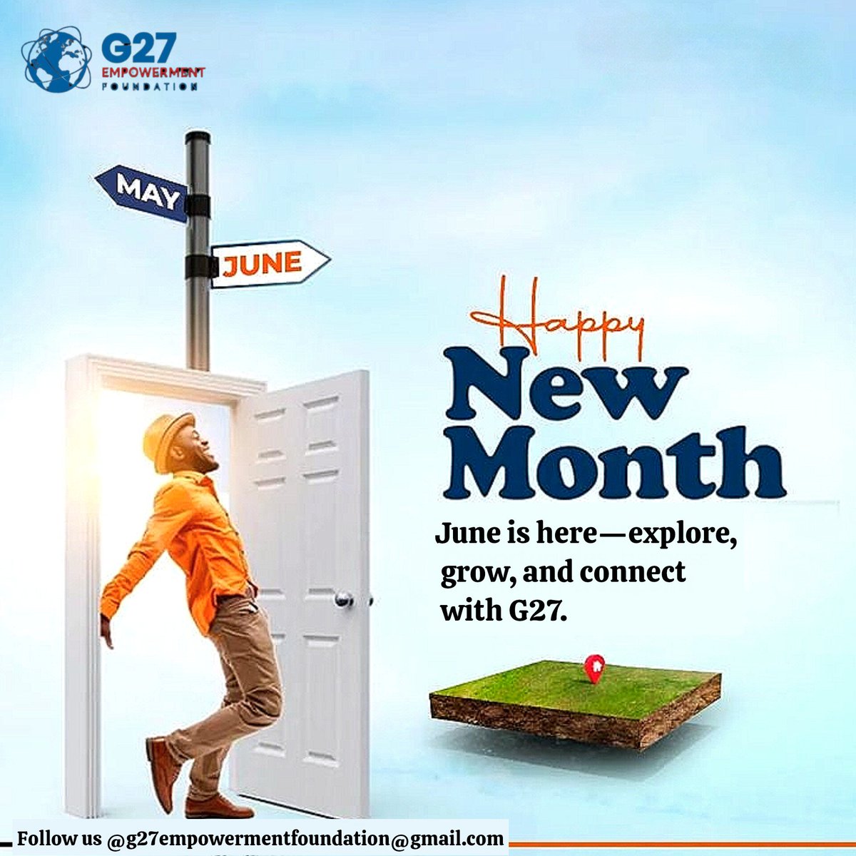 G27Foundation's tweet photo. New month, new possibilities. Discover opportunities with G27.

Contactus; https://t.co/4pj6Yux5Xf
g27empowermentfoundation@gmail.com

#newmonth #g27 #viral https://t.co/NfnFbiKFtz
