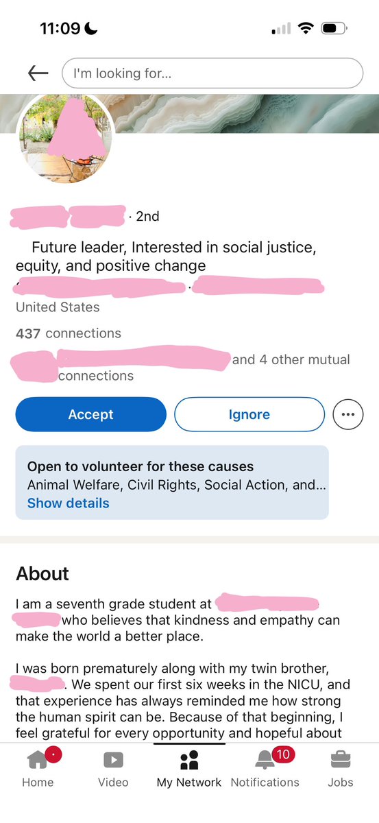 savem3saveyou's tweet photo. im crying why did a 12 y/o add me on linkedin https://t.co/yTz68nfuZn