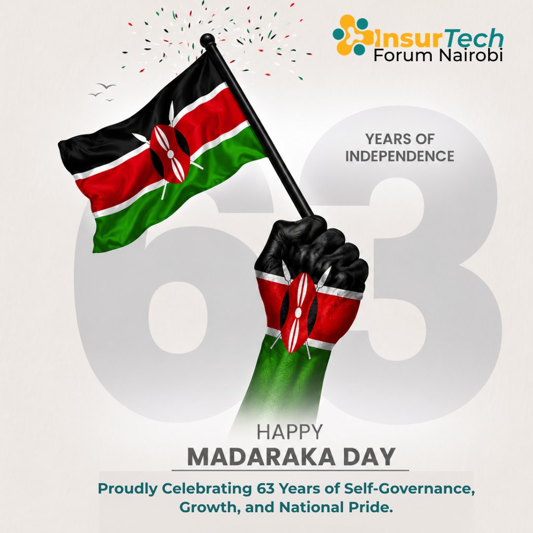 Insurtech_Forum's tweet photo. Happy Madaraka Day!

#MadarakaDay #HappyMadarakaDay #MadarakaDay2026 #ITFN2026 #InsurtechForum #InsurtechForumNairobi https://t.co/B907ex216I