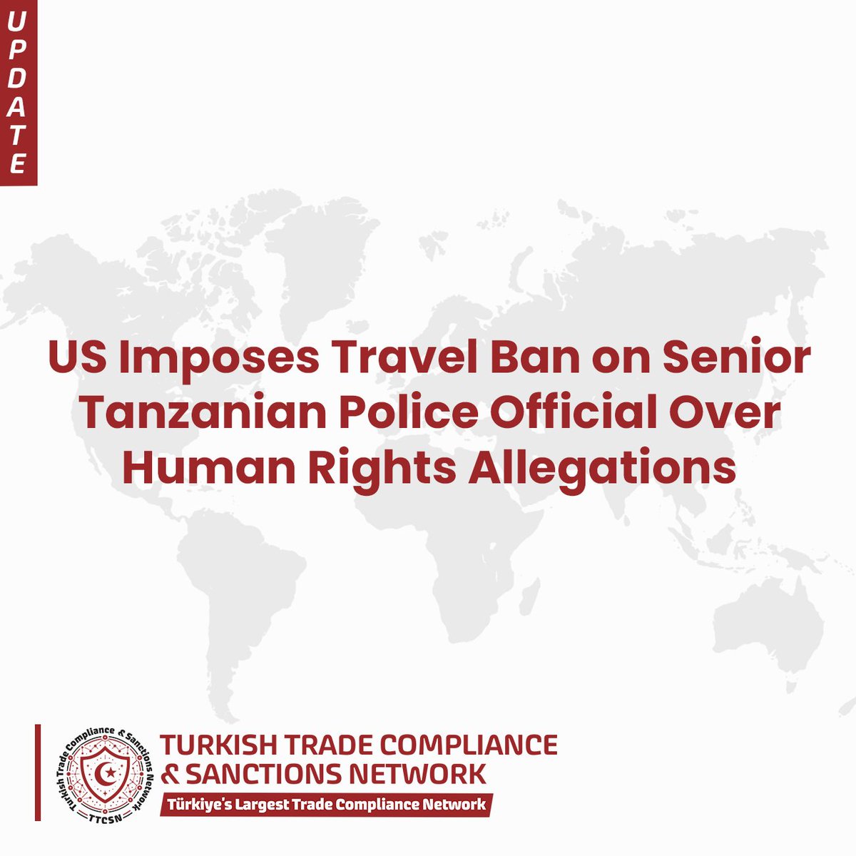 ttcsnetwork's tweet photo. US has imposed visa restrictions on Tanzanian Police Force Senior Assistant Commissioner Faustine Jackson Mafwele, barring him from entering the United States under Section 7031(c) of the National Security, Department of State, and Related Programs Appropriations Act, 2026.#TTCSN https://t.co/4wIqrnQIGI