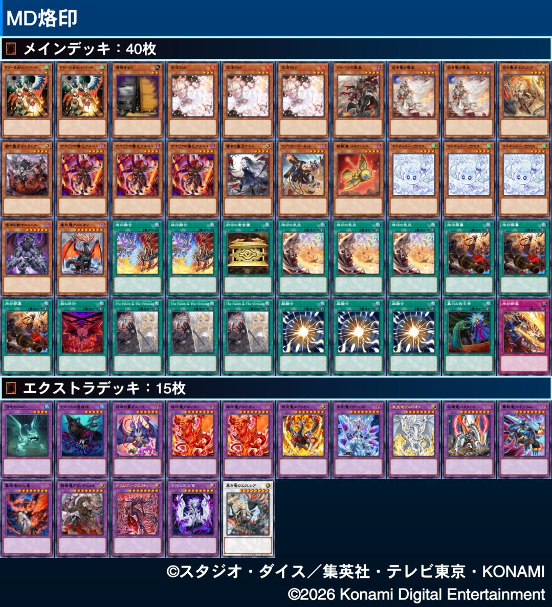 ecologic82's tweet photo. #遊戯王ニューロン
烙印新規のリストは一旦これで提出します
https://t.co/W5SGFuyAvW https://t.co/fvzFVxkDq6
