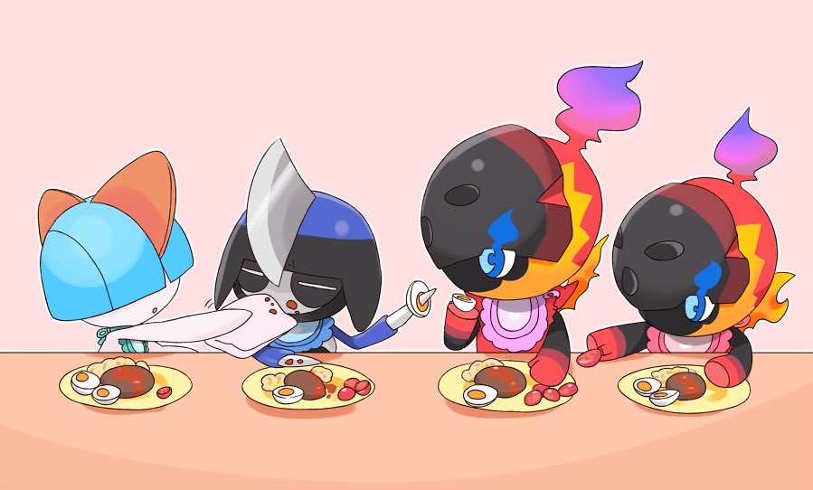 sjsj_10's tweet photo. お食事中（過去絵） https://t.co/97gb2sLpSU