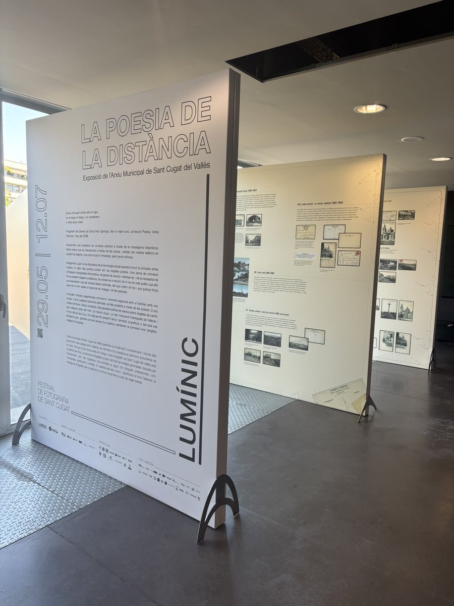 arxiustc's tweet photo. Bon dia! Ja heu passat per la nostra exposició dins del marc del @luminicfestival ?

Des del 29 de maig i fins el 12 de juliol a l’entrada de l’@ajsantcugat 

Descobreix la poesia de les postals 🏞️

Dia 9 de juny a les 19h: visita guiada a l’exposició i a l’arxiu ✍🏻 https://t.co/IuHWi6Mg9L