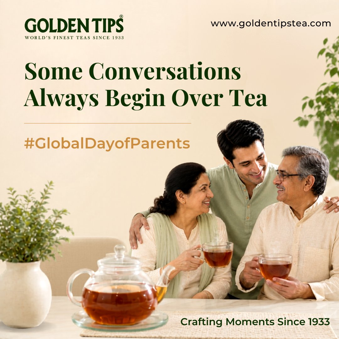 GoldenTipsTea's tweet photo. Some of life’s warmest memories begin at home — in shared conversations, quiet support, and moments spent together over a comforting cup of tea. ☕💛

#GlobalDayOfParents #GoldenTipsTea #TeaMoments #FamilyTime #SharedMoments #TeaAndTogetherness #CelebrateCar https://t.co/2J9HIStVXe
