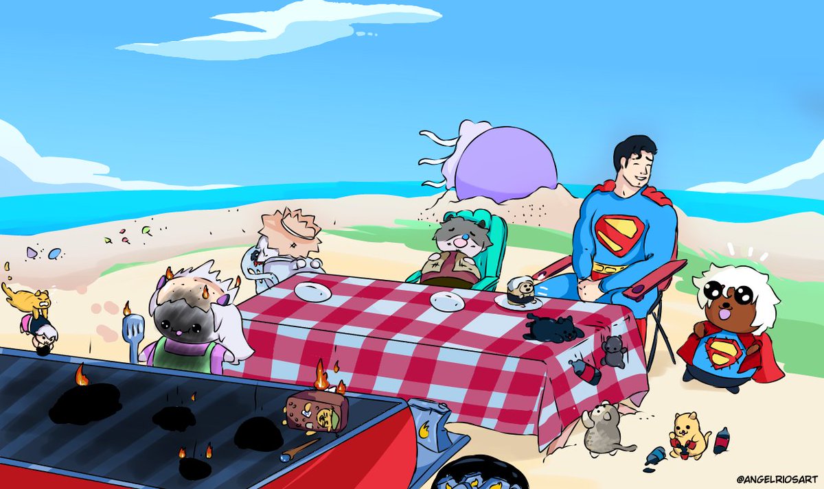 AngelRiosart's tweet photo. JUNIO - CALENDAMMY 2026 🔥🦸✨
"Día del padre con esperanza y... Carnita asada? Bueno, creo que tammy tiene todo bajo control"..
@Tammy_BB_Vtuber @lMrMandy @3HuntLe0 
#artecontammy #CALENDAMMY2026 #superman #fypシ゚viral https://t.co/MNfNpRvA26