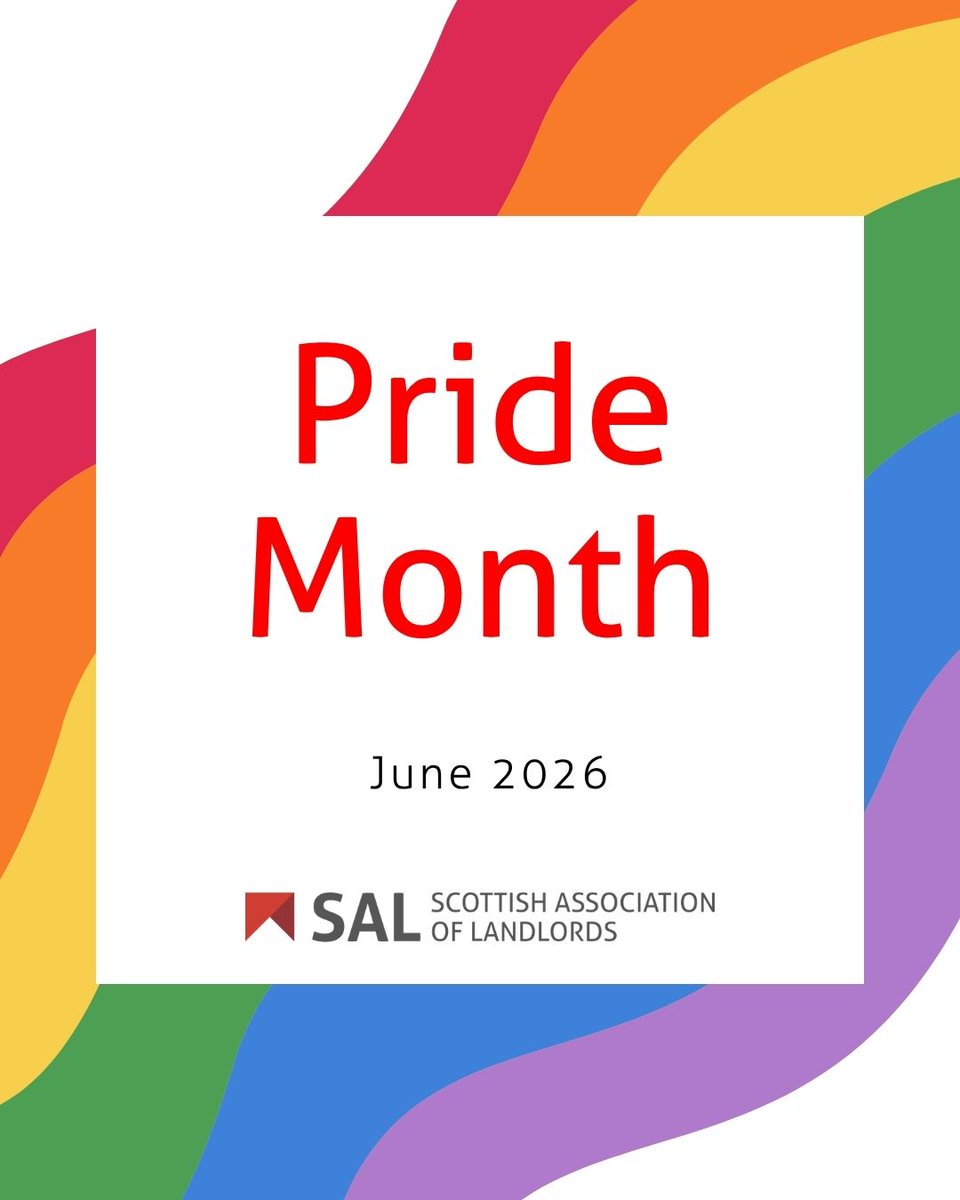 scotlandlord's tweet photo. At SAL, we recognise the importance of creating a private rented sector, and wider communities, where everyone feels safe, respected, and included.

This Pride, we celebrate LGBTQ+ individuals and reaffirm the importance of equality, visibility, and inclusion for all. 🌈 https://t.co/L8XZhrjERB