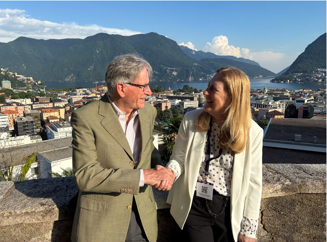 SECO_StateSec's tweet photo. Lugano & EDFI, the perfect setting to bid farewell to Jörg Frieden after 8 years of outstanding commitment as Chair of #SIFEM.
His hometown reflects the Swissness & Italianità that define him. And his message remains timely: development finance institutions "work as a system". https://t.co/Bjmx6hvuGu