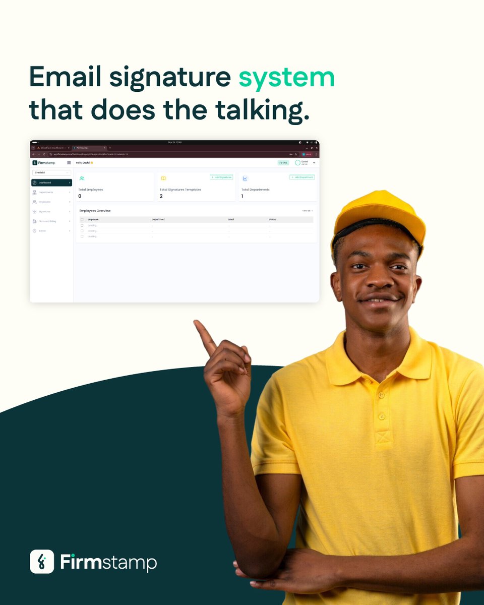 FirmStamp's tweet photo. Your logo looks crisp. Your title aligns perfectly. Your CTA banner drives clicks. Your clients remember you every time.

With FirmStamp, your email signature speaks for your brand before you even say a word.

Ready to upgrade? https://t.co/ZNmiyWFPEw https://t.co/AvkNdKGCfd