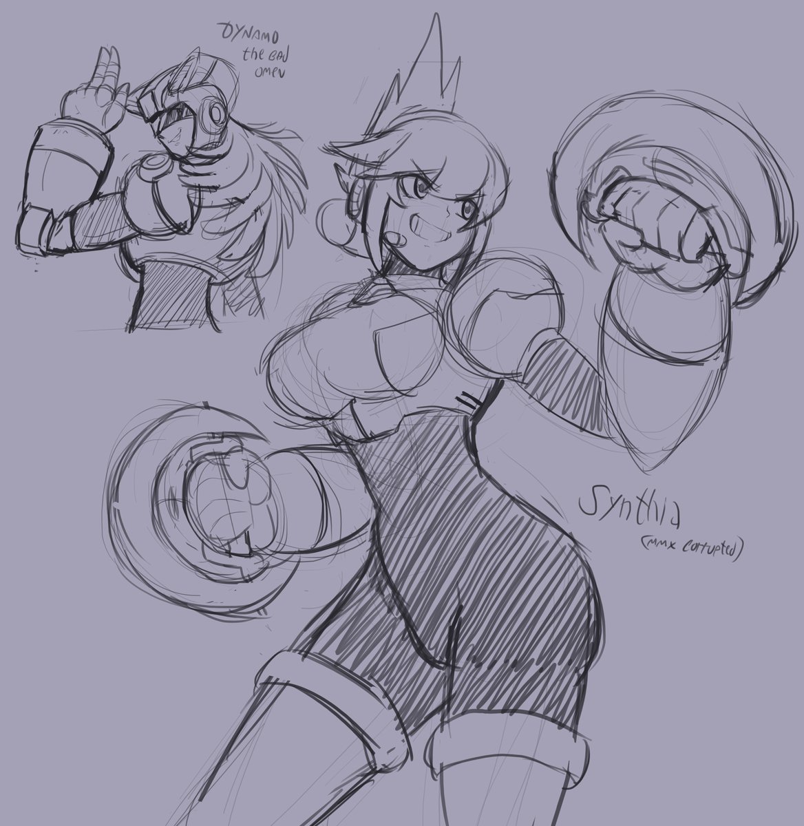 Tennasi19's tweet photo. Synthia and Marino Sketches. https://t.co/6kwPmPYaDh