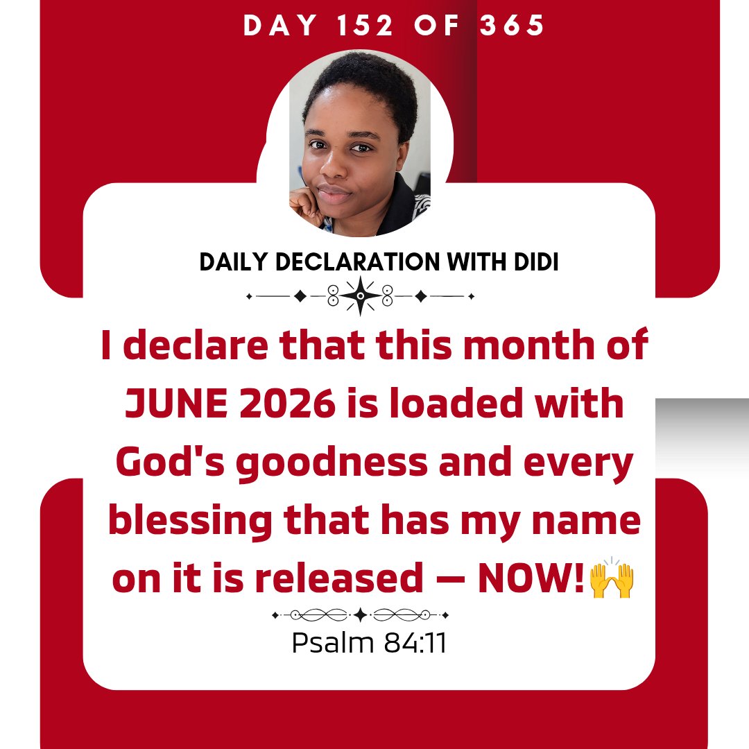 edidiongotong01's tweet photo. Amen and Amen π
Every door that concerns me is open.
I am blessed! π€
Happy New Month! ππΉ
It's my season of increase on every side, and I receive it with thanksgiving. π€π₯°π
#Didi #Jesusbaby #DailyDeclarations https://t.co/ZBslDbRcB5