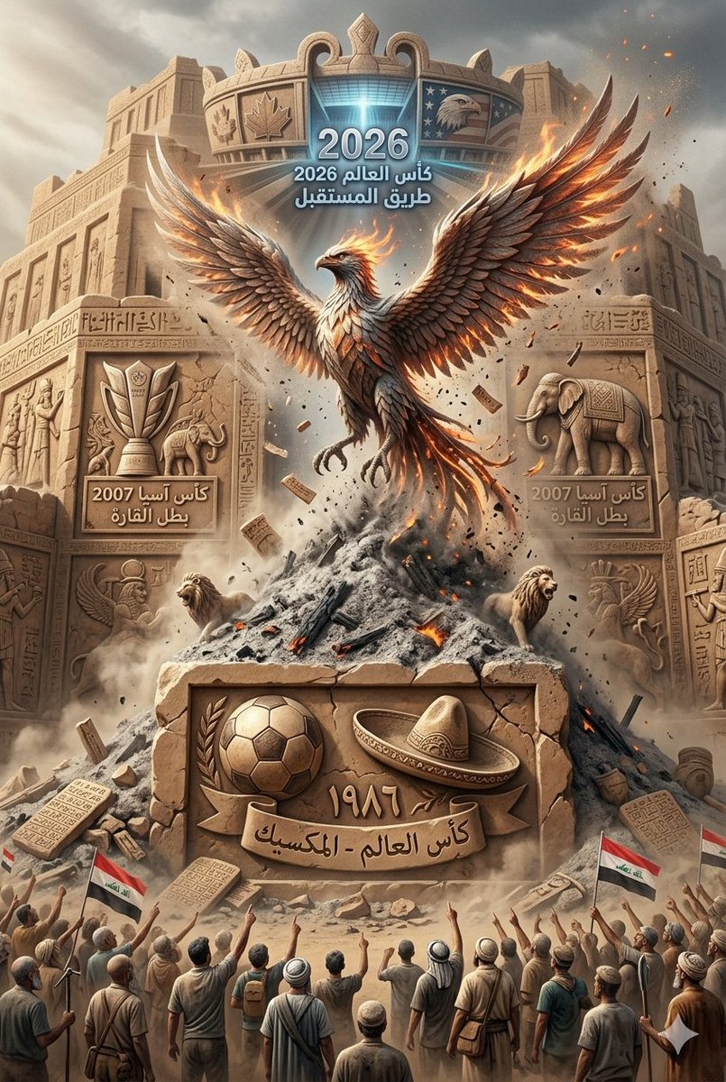 Banderbnsq's tweet photo. اسود الرافدين
مثل طائر العنقاء حلق من تحت الرماد
من رحم المعاناه تولد المعجزات
ثرد #العراق
في نيودلهي 1982 استطاع العراق الفوز في دوره الالعاب الاسيويه وبدا معها جيل من اللاعبين اطلقي عليه الجيل الذهبي استمرار بالفوز بالبطولات كما فعل الجيل السابق https://t.co/OmnP72r98h
