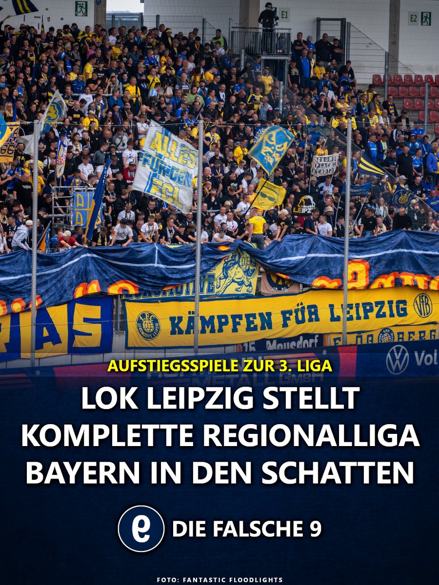 die_falsche_9's tweet photo. Der 1. FC Lokomotive Leipzig reist heute mit mehr Fans nach Würzburg als insgesamt Gästefans bei allen 17 Regionalliga-Heimspielen der Würzburger waren. 🤯

➡️ Zum Artikel: https://t.co/kSFCm8raq7 https://t.co/yzjIGJmpBO