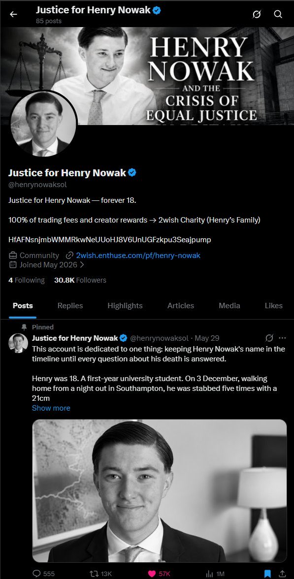 Justice For Henry Nowak tweet media