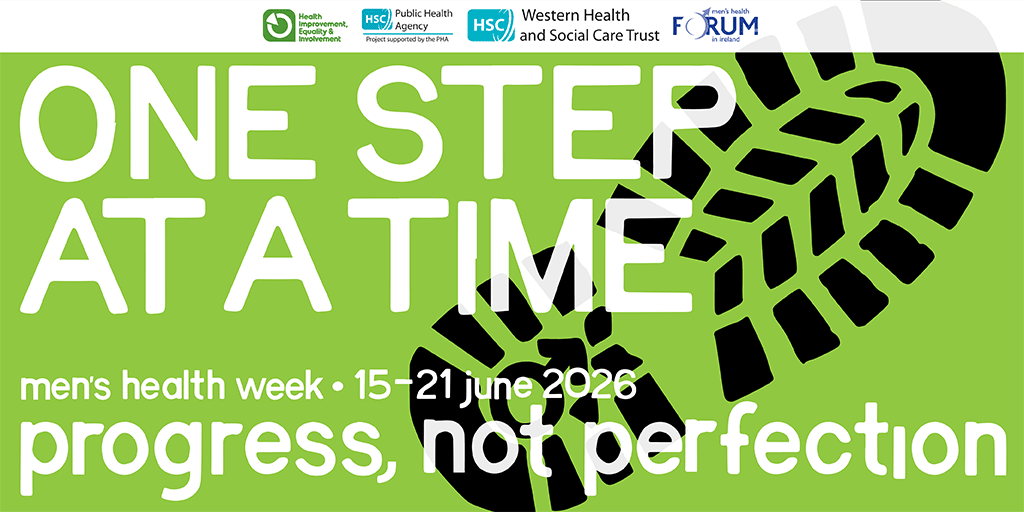 WesternHSCTrust's tweet photo. International Men’s Health Week | 15–21 June 💙
One Step at a Time – progress, not perfection
We’re supporting #MensHealthWeek with webinars, workshops &amp; health fairs in June
👉Events https://t.co/YcVNaRfB6B
👉Training https://t.co/tbbUfwSbbs
👉Resources https://t.co/fIUHgh7t2t https://t.co/QljPqlobia