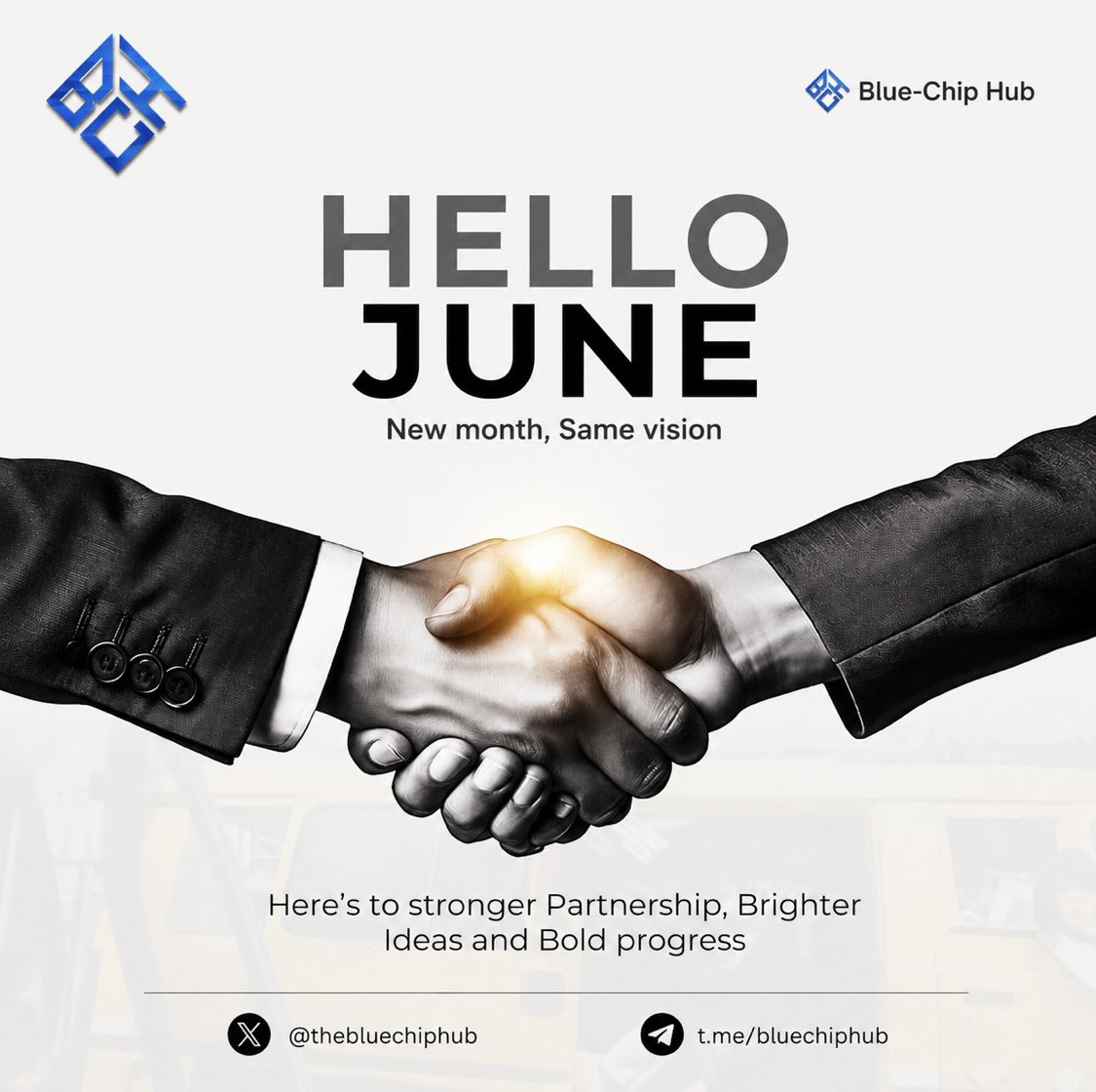 Thebluechiphub's tweet photo. A new month is here, and with it comes another opportunity to learn, build, connect and grow together.

May this month bring fresh opportunities, better decisions, profitable plays and meaningful progress for every member of our community. Whether you're here to learn about crypto, explore Web3, sharpen your skills or find your next big opportunity, remember that consistency compounds.

This month, let's stay active, engage more, ask questions, share insights, support one another and keep pushing forward. The strongest communities are built by members who show up every day.

Welcome to June 🥂