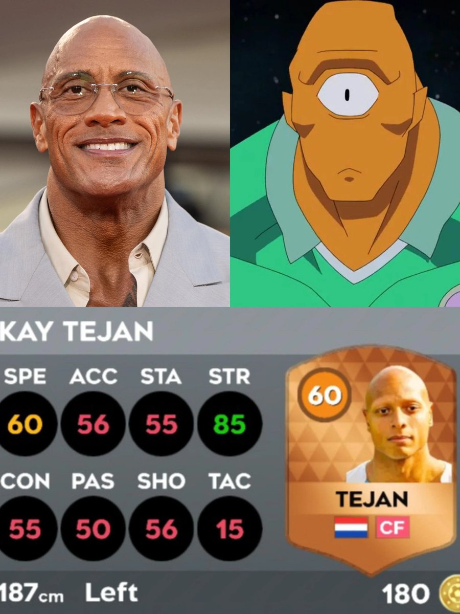 DLS_world1's tweet photo. If Dwayne Johnson and Allen (in the Invincible animation series) had a child 😂 https://t.co/c9Ku2ISGOk