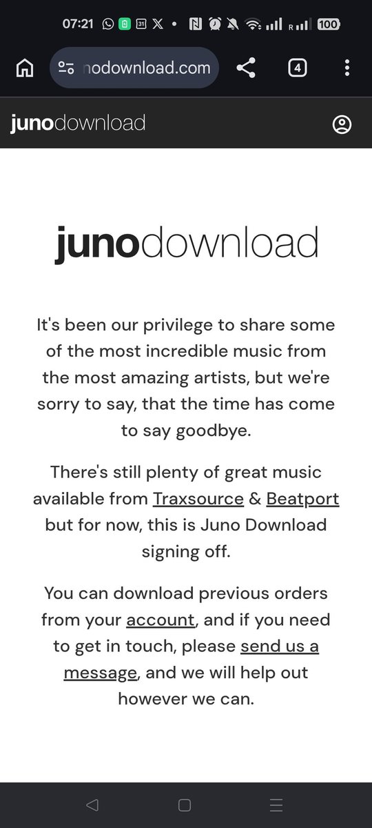 DjScar's tweet photo. Very sad news seeing Juno Download close up. Such an amazing site that had done our scene well over the years 🫶 Thankyou for your years of service @junodownload #junodownload https://t.co/FRzIvpn9et