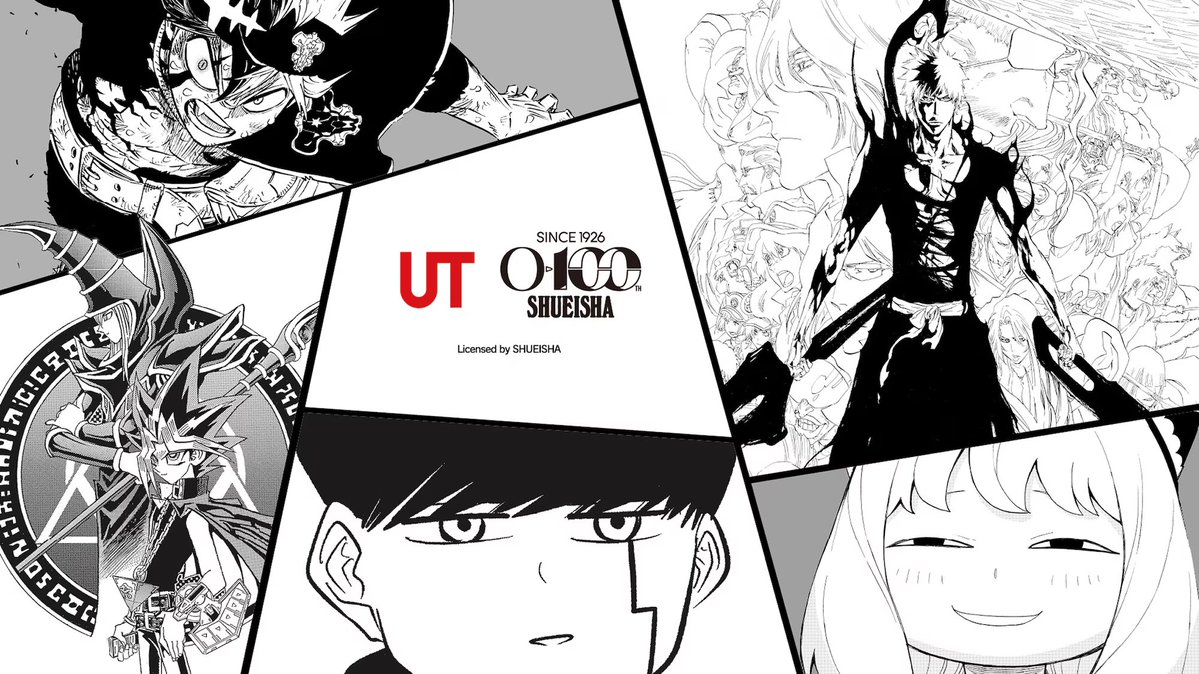 WSJ_manga's tweet photo. Shueisha x UNIQLO '100th Anniversary' Collaboration has now revealed all of its 3 T-Shirt Waves, rolling out globally during the next 2 years.

https://t.co/0WObGSBHsG https://t.co/HzYa5e4DIn
