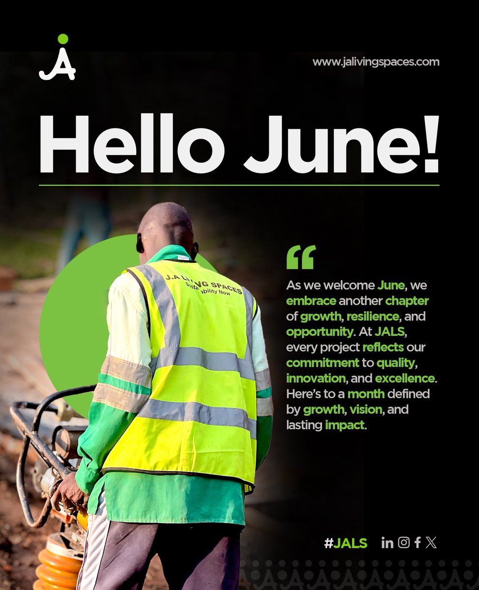 JALivingSpaces's tweet photo. Happy New Month from all of us at JALS☘️
#June
#HappyNewMonth
#JALS
#SustainabilityNow https://t.co/Rex9AIdPWN
