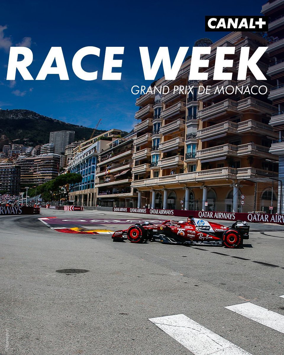 canalplus's tweet photo. Le plus mythique des Grands Prix 🤩

Vivez le #MonacoGP ce week-end, seulement sur CANAL+. https://t.co/bUAhQMKEic