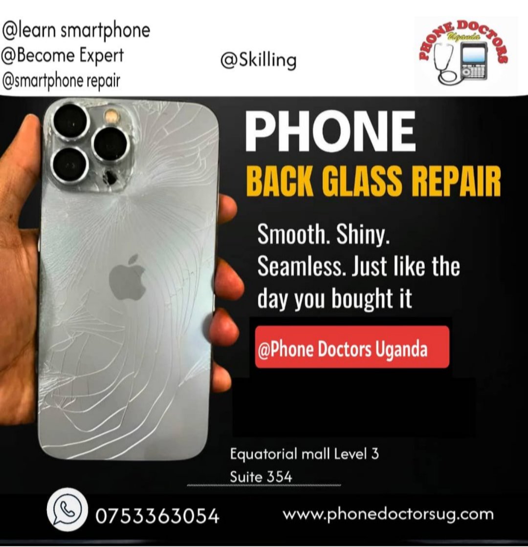 PhoneDoctorsU's tweet photo. Broken back glass? Let our experts handle it. https://t.co/bThbA8Osoz