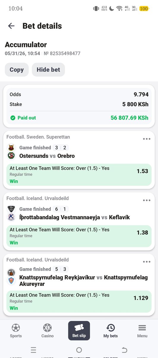 AgnStevo001's tweet photo. #Afropari

Congratulations🎉🥳🥳 to those who played this slip... Same slip is available but first creat Afropari account and load your account

Create here👉https://t.co/bCuz5Ilo1A

Promo code👉AGN44 https://t.co/w1BBX0tdxC