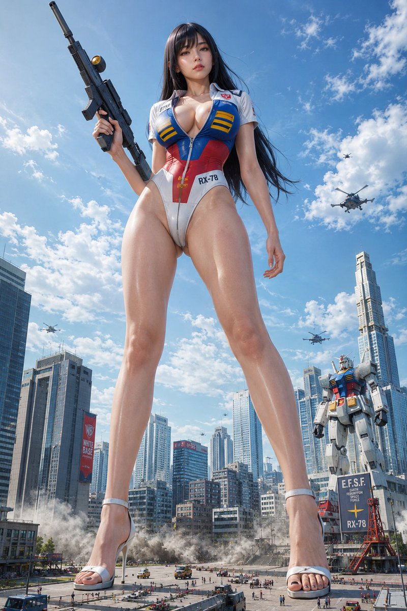 hiroppe2000's tweet photo. セクシーなRX-78-2ガンダム娘 https://t.co/je4LFhS2zF