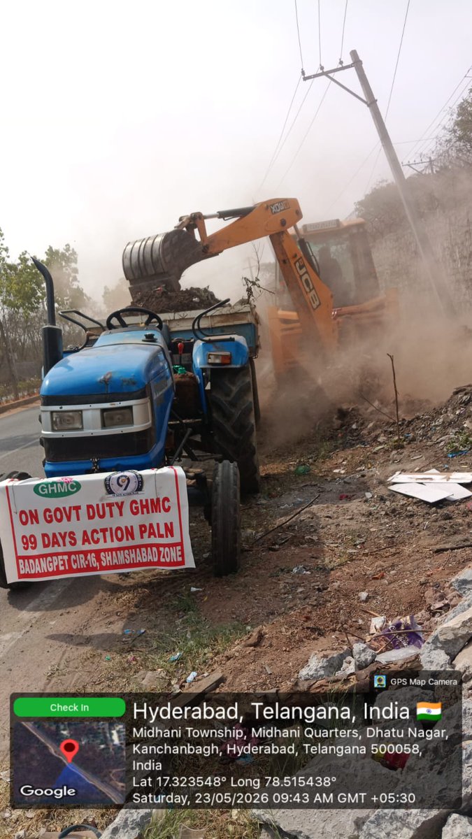 SwmDee17921's tweet photo. @nkumar76cops @CommissionrGHMC @GHMCOnline @revanth_anumula The debris at the location has been removed. Regular monitoring is being carried out, and efforts are being made to eliminate repeated waste dumped  and debris in the area. Necessary awareness and preventive measures are also being undertaken. https://t.co/vfFWqBvCuV