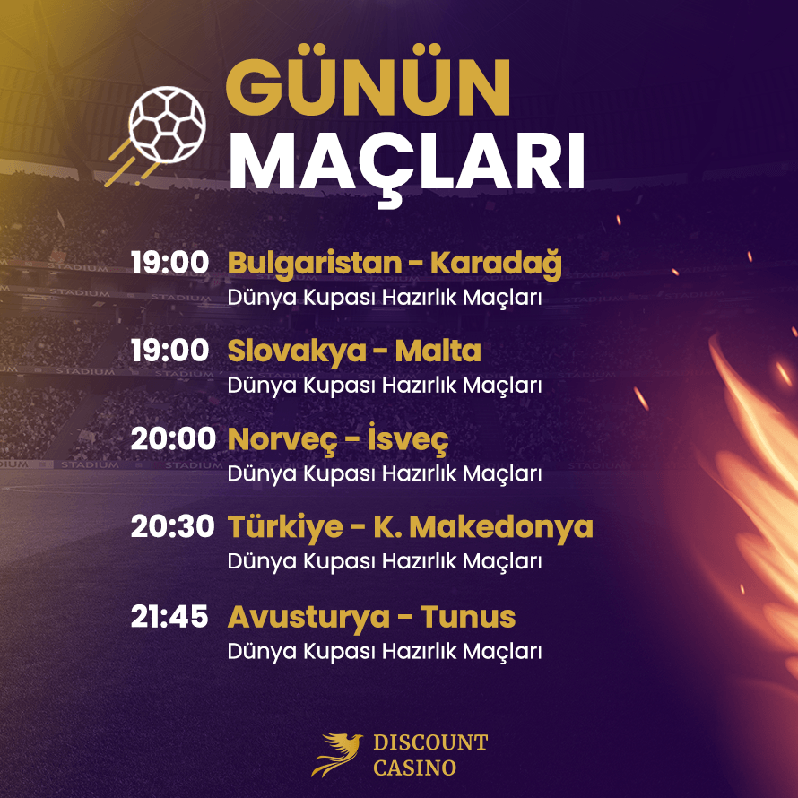discountcasino8's tweet photo. 📣 Dünya Kupası Hazırlık karşılaşmasında Avusturya ve Tunus karşılaşıyor! Günün keyifli karşılaşmaları Discount Casino'da! Discount Casino Giriş: https://t.co/FatQjlERLk https://t.co/DDNV0HH3ZN