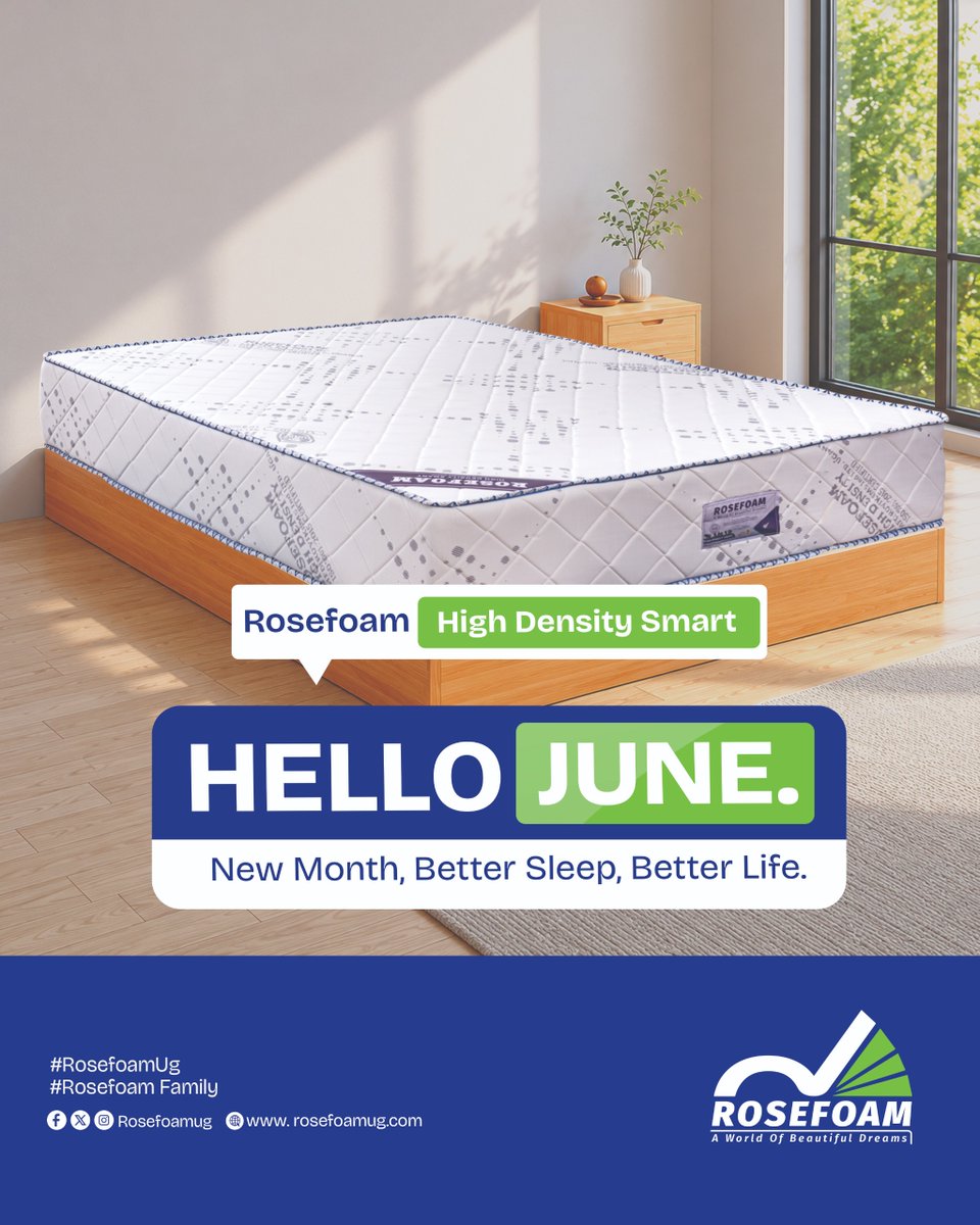 rosefoamug's tweet photo. Happy New Month💙
Upgrade your bed space this June with a Rosefoam Mattress to elevate your sleeping experience! https://t.co/DC7R2hv83M