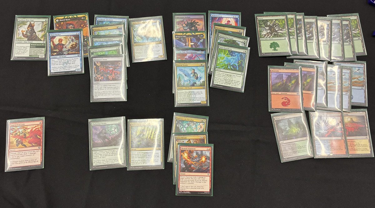 AlexMaier_Mtg's tweet photo. Lost in the Semis of the Limited Championship Qualifier in Prague.

Had a broken 5c deck in Sealed and drafted a UGr deck I was pretty happy with. 

Feels really good that all the time I’ve invested in limited this year is starting to pay off, looking forward to Brussels! https://t.co/yK9DajbYE7