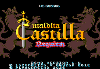 SpectrumAndRet1's tweet photo. Maldita Castilla Requiem Megadrive (DEMO) v1.0: https://t.co/RmHdTkcXPL https://t.co/GZVlfitUAa