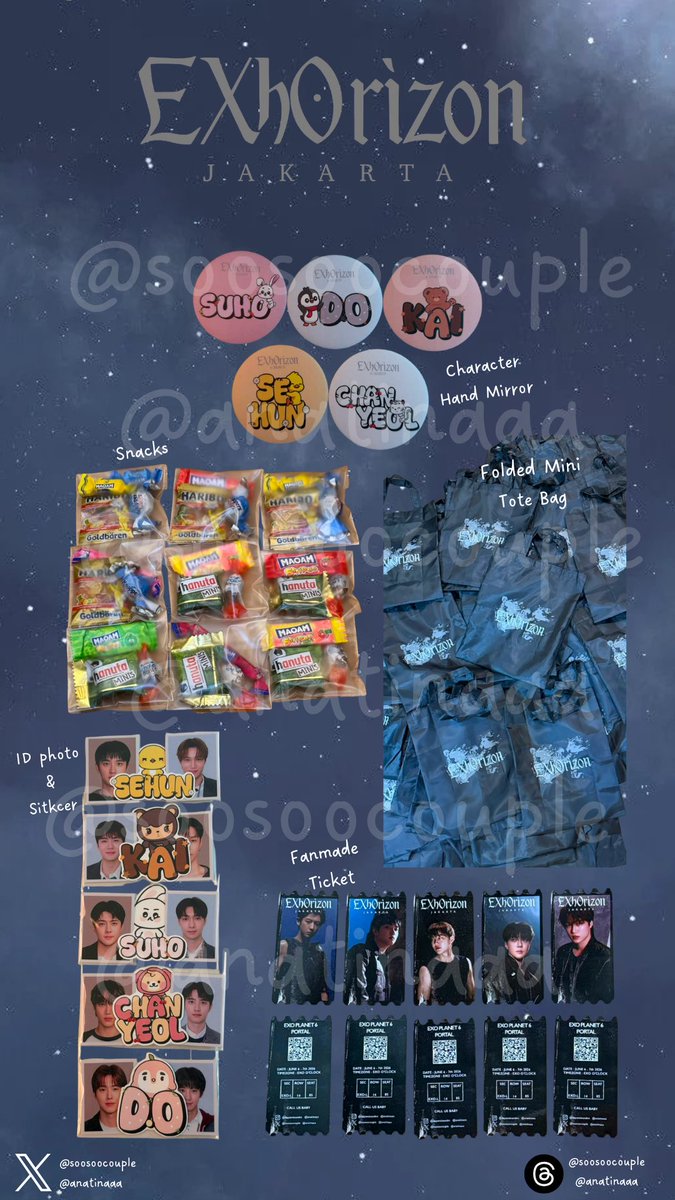 soosoocouple's tweet photo. ExoL!! This is for you ✨

Available on Day 1 and Day 2 

How to claim?
- Make sure you love EXO right 1000% 
- Find us at Indonesia Arena! 
- First come First serve
- Tag us if you got it. 

Please help to RT and Like 🫶 https://t.co/VXuBQ5a8BF