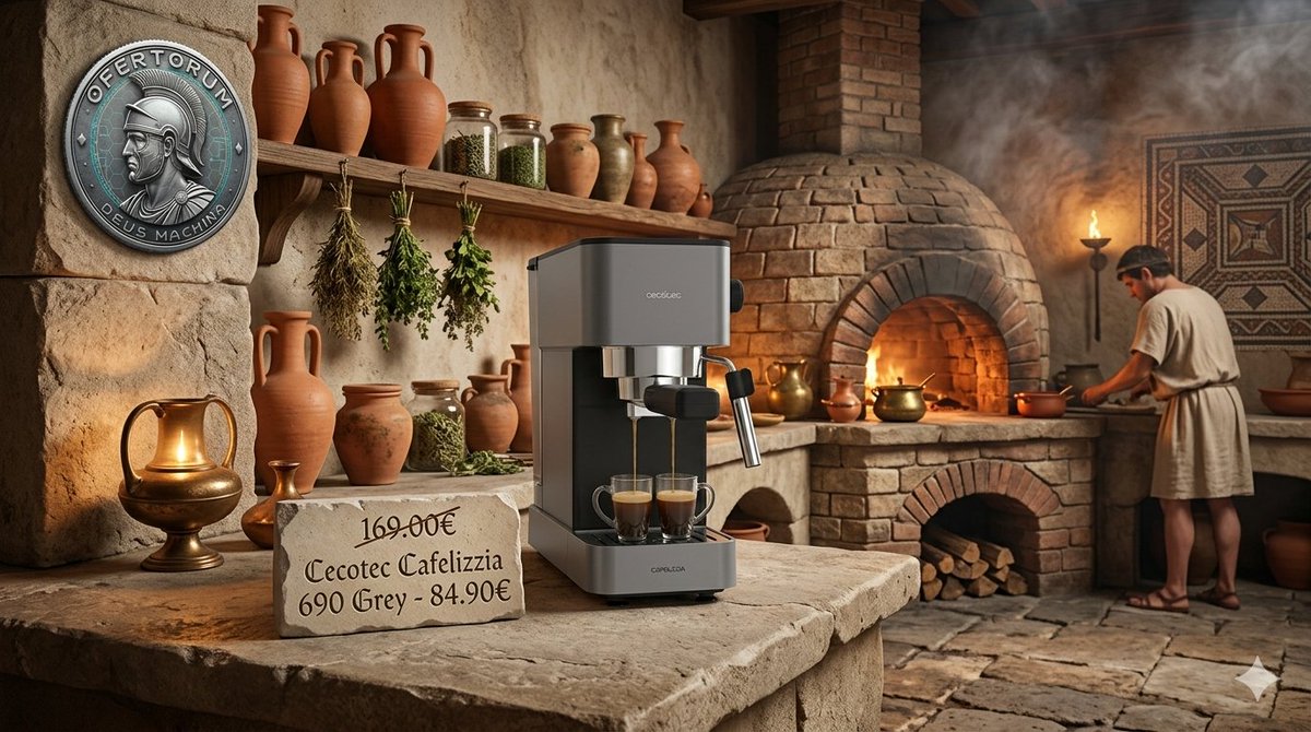 ofertorumweb's tweet photo. 🏛️¡ELIXIR DE LOS DIOSES!🏛️
¡Ave!✋Arranca el lunes como un auténtico emperador con la cafetera Cecotec Cafelizzia 690.
20 bares de presión para un café espresso perfecto y cremoso.
❌ Antes: 169,00€
🔥 HOY: 84,90€
🔗https://t.co/ywXKEmBo51
#Ofertorum #Cecotec #Cafe #Chollo https://t.co/hh34IaGzd8