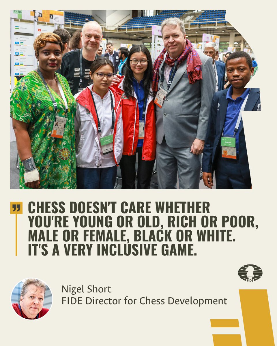 FIDE_chess's tweet photo. 🎉 Happy Birthday to GM Nigel Short! 🎂♟️

From becoming a grandmaster as a teenager to reaching World No. 3, Nigel has enjoyed a remarkable journey in chess. Today, he continues to contribute to the game as FIDE's Director for Chess Development.

Wishing him a fantastic birthday and many more years of success and inspiration!