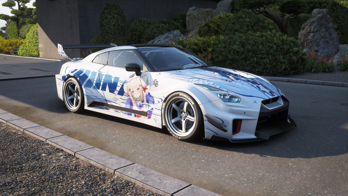 20I0ToyotaPrius's tweet photo. Made a Shiina itasha for the 2024 Nissan GT-R Nismo w the full Liberty Walk kit

Share Code: 341 968 753

#amanogawashiina #shiillustration #ForzaHorizon6 https://t.co/FbFsRBJZJ4