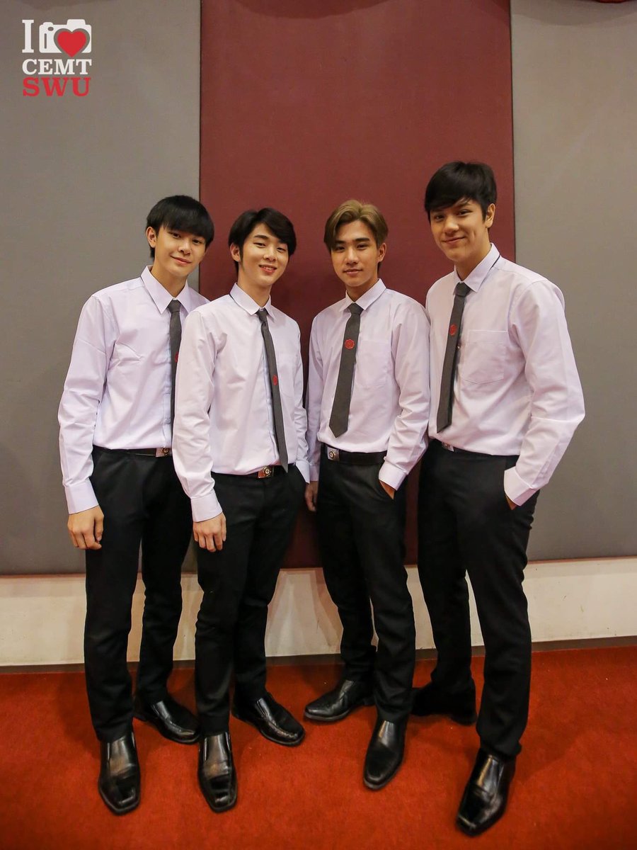MakeMacan's tweet photo. @GMMTV @jackiejackrin Welcome Jackie!

Finally SWU Gang reunite! https://t.co/qbNRlTRbs2