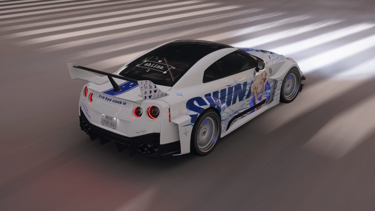20I0ToyotaPrius's tweet photo. Made a Shiina itasha for the 2024 Nissan GT-R Nismo w the full Liberty Walk kit

Share Code: 341 968 753

#amanogawashiina #shiillustration #ForzaHorizon6 https://t.co/FbFsRBJZJ4