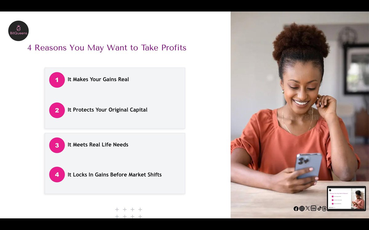 bitqueens_'s tweet photo. There comes a point in every trading journey when the question is no longer:

"Can I make a profit?"

It's:

"What should I do with the profit I've made?"

That was the conversation we had at BitQueens yesterday.

🧵 https://t.co/4hlGMFo3IB