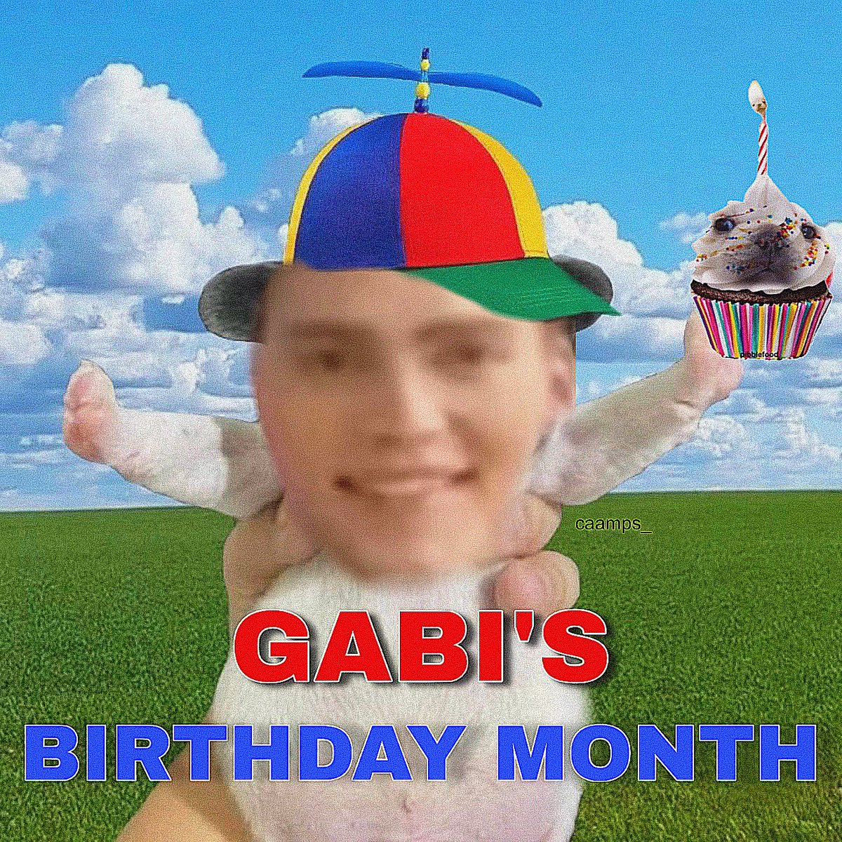 caampsx's tweet photo. it's officially gabi's birthday month 🎈 https://t.co/lPmIvXuu04