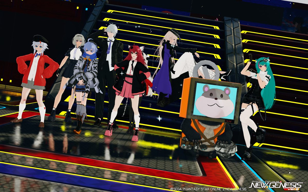 mihana50's tweet photo. #第28回アニメゲームキャラ再現集会 に行きましたが21:10時点で満員になったので人の少し掃けた22時半位に行きましたダイジェスト！
・NTE組集まってらしたので末席に！
・騎士の人と一緒に篝火に寄り添うキャンプ姉妹
・フレさん達と別角度
・鳴潮組にも混ぜさせて頂く！
(続く)
#PSO2NGS_SS https://t.co/YXmW3PRerb