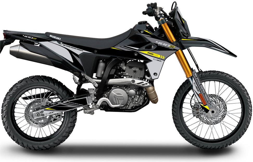 MDF_GRAPHIC's tweet photo. ＼＼●発売開始●／／  
SUZUKI DR-Z4SM DR-Z4S MDFグラフィックキット発売しました。 
 モタードのDRZ4SM　オフロードのDRZ4S　それぞれ３つのカラーをご用意。 
もちろん自由に色を変更できるカラーチェンジにも対応します。 ぜひ自分好みのカラーでグラフィックを楽しんでくださいね。  

シミュレーターではバイクの色を変えてカラーを楽しむ機能も付いていますので、お好みの車体色でカラーを試してみることもできますので遊んでみてください。  

＜＜貼付けサービスも承っております。ぜひご利用ください＞＞ 

 ホームページ：https://t.co/3182iRTbRU 

#MDF #エムディーエフ #リムストライプ #グラフィックキット #MDFグラフィックキット #バイクグラフィック #バイクデカール #SUZUKI #DRZ #DRZ4 #DRZ4SM #DRZ4S #林道 #モタード #オフロード #ツーリング #スズキ