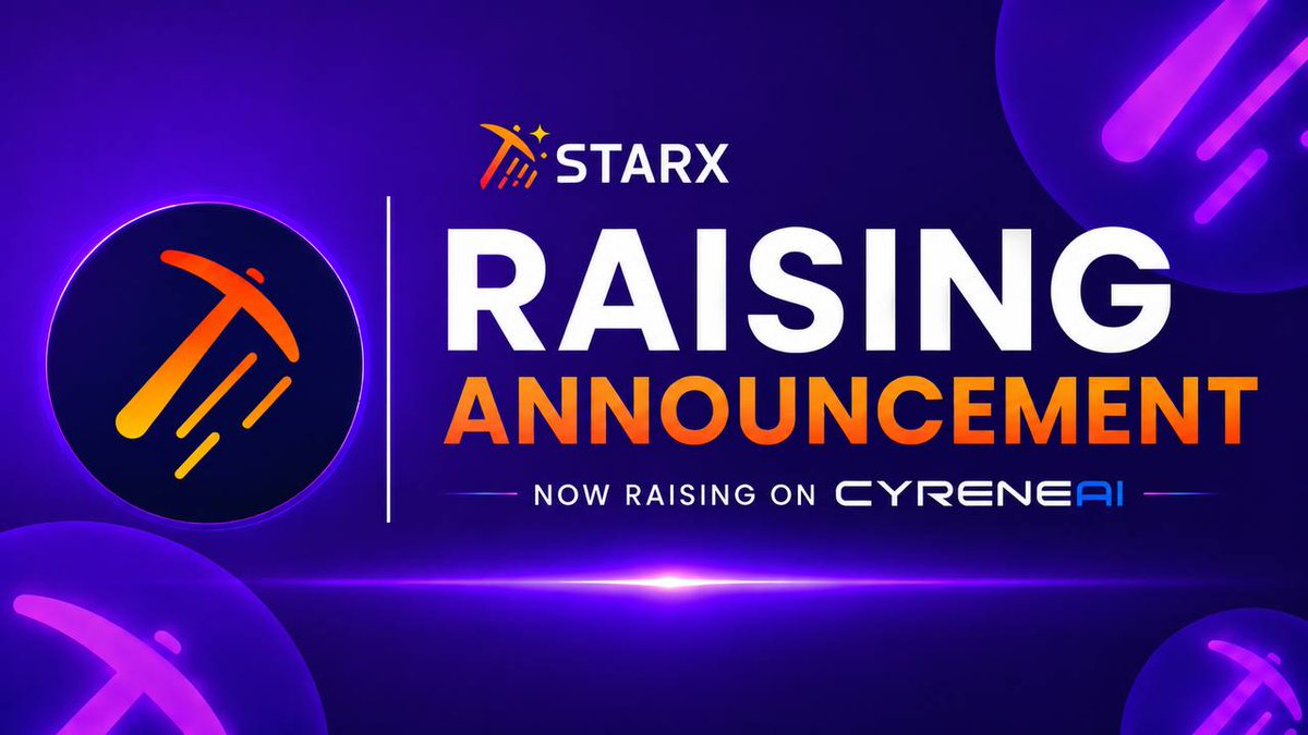 StarXCoreTeam's tweet photo. The next chapter of StarX Network starts today. We are officially fundraising on @CyreneAI! 🚀
We are building a mobile-first Web3 ecosystem centered around community engagement, rewards, and global adoption. This funding round is a pivotal milestone that accelerates our long-term roadmap.
Here is where we stand right now:
✅ KYC is officially live
📱 iOS support is currently rolling out
🌍 Our global community is expanding daily
The capital raised will directly fuel our upcoming milestones, including ecosystem utility expansion, core development, TGE, and tier-1 exchange listings. We are opening this round to the early backers who want to build the future of $STRX alongside us.
🔗 Join the fundraising round now:
https://t.co/lZTF1hfv9g