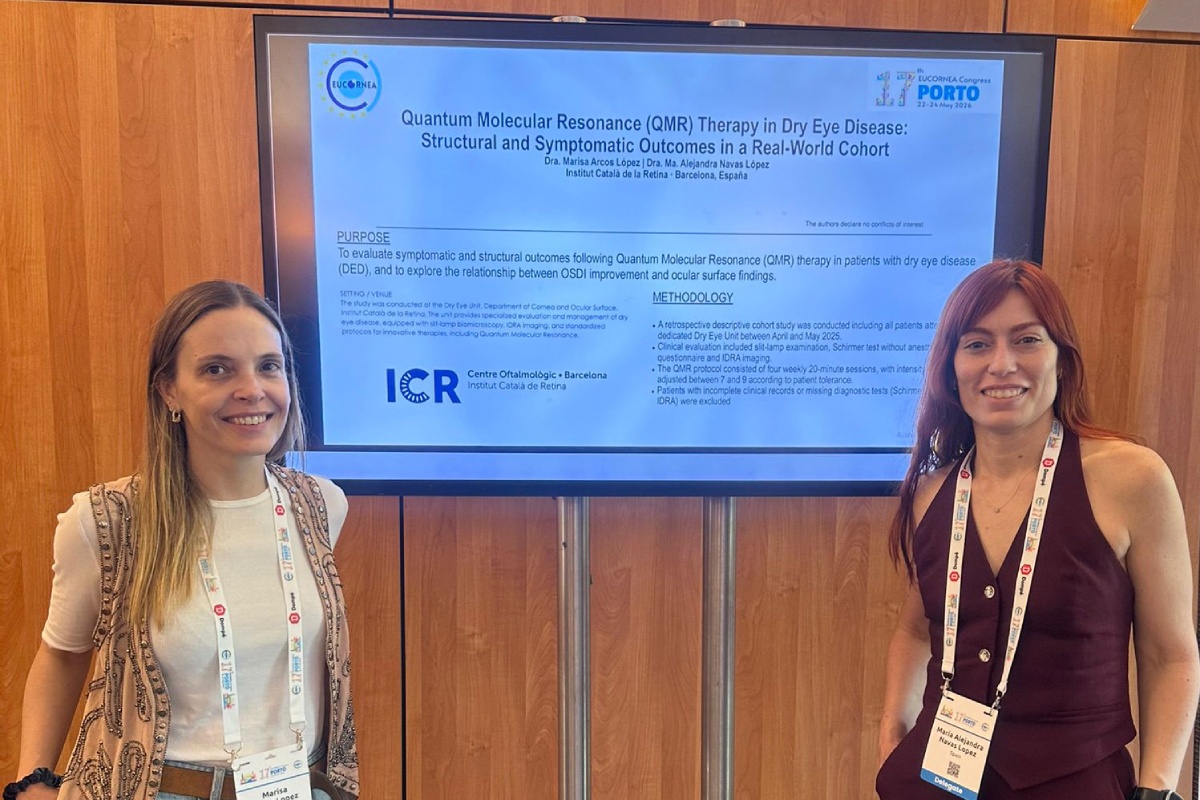 ICRcat's tweet photo. 🎙️Participació al Congrés #EUCORNEA

La setmana passada la Dra. Arcos i la Dra. Navas van participar a la 17a edició del Congrés EuCornea, una trobada de professionals amb especialitat en #còrnia que enguany ha tingut lloc a 📍 la ciutat de Porto, Portugal. https://t.co/dJQg2BbYb1