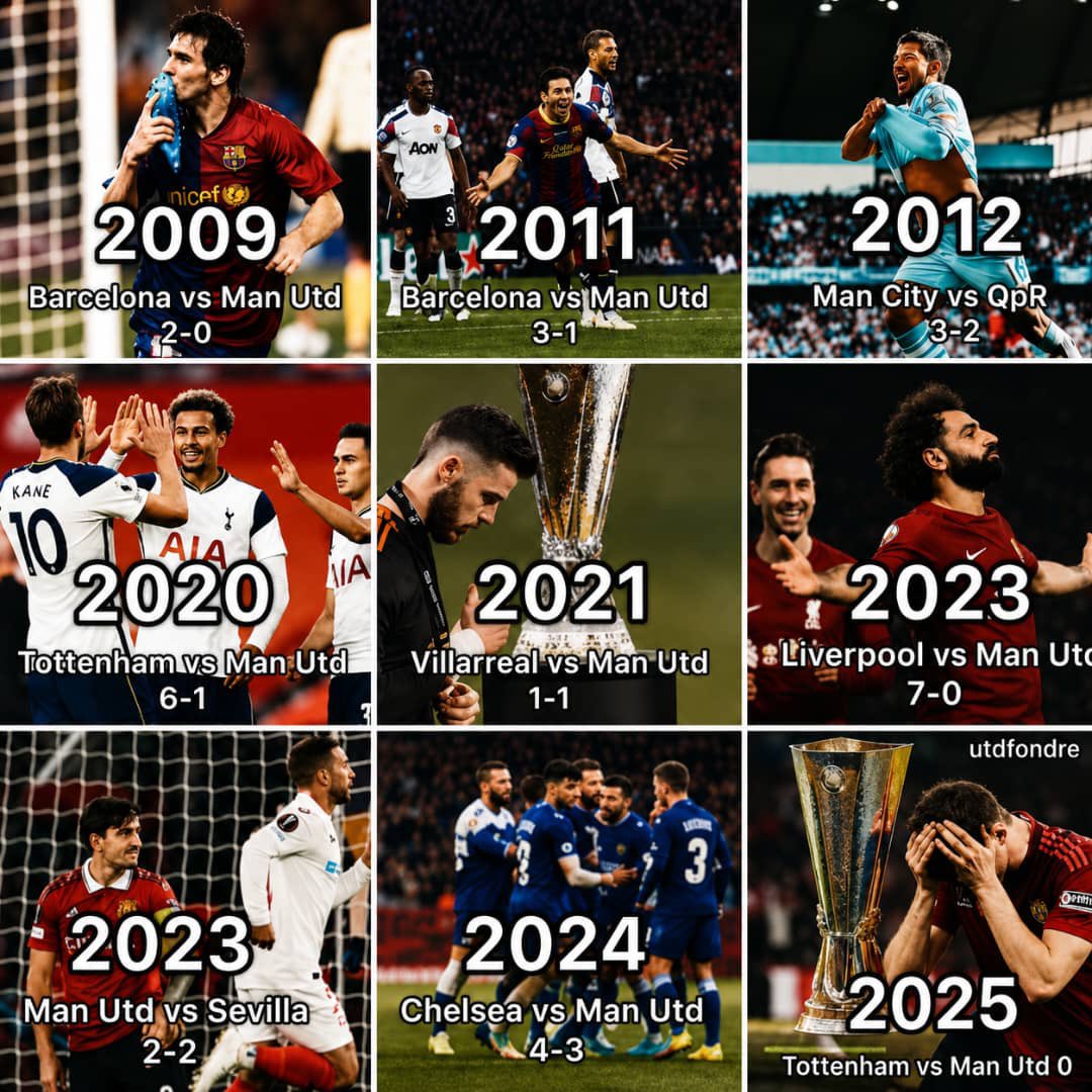UTDFondree's tweet photo. Manchester United fans, which of these losses hurt the most? 😭💔 https://t.co/a4RX2qvApw