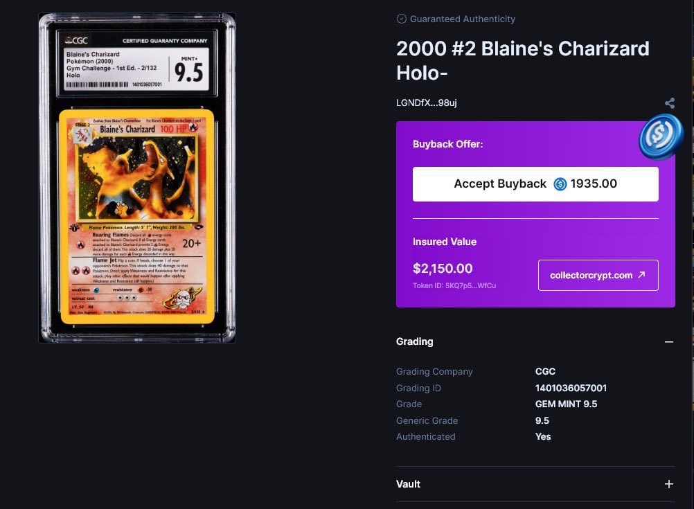 Irfaanz's tweet photo. @Collector_Crypt is basically the greatest platform for Pokemon cards https://t.co/TYCnX5B1O8
