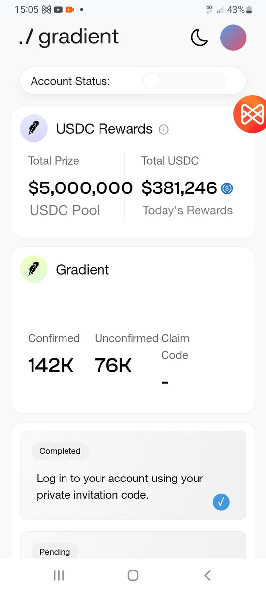 reelo1d's tweet photo. Thanks to #gradient for the rewards 
$142k confirmed 
DM for more details on how to get yours https://t.co/2G4ScwtRaH