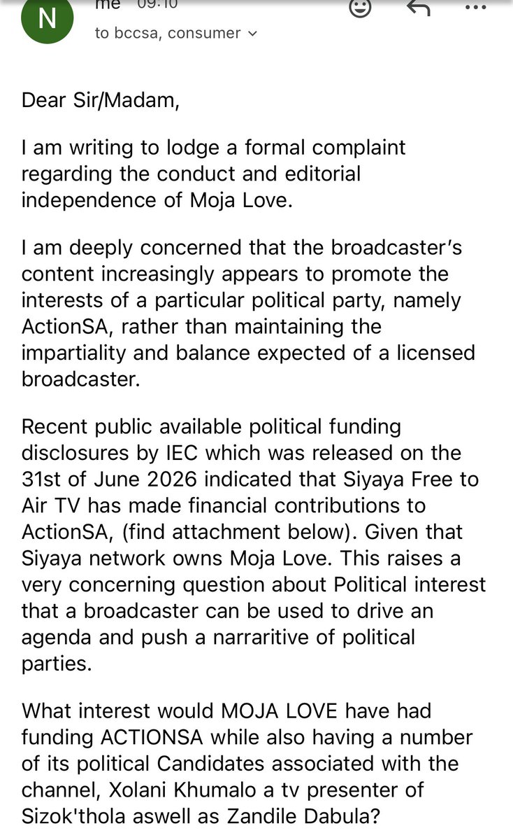 ZizinjaAbelungu's tweet photo. We have since written and lodged a Complaint to BCCSA regarding the impartiality of MOJA LOVE who now appears to be the funder of ACTIONSA.

We cannot seat back and watch while political parties are allowed to push narratives without Accountability. asoze! https://t.co/diohPxBQcD