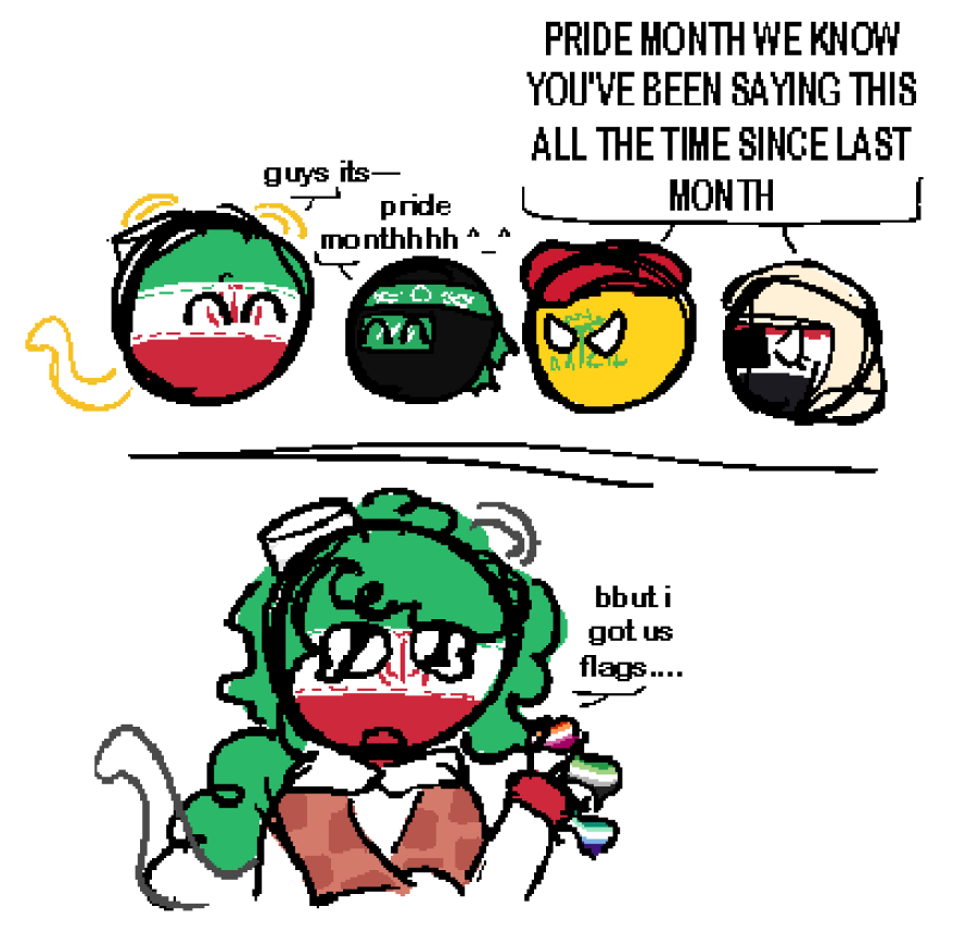 solarasteroid's tweet photo. a very happy pride month from the axis of resistance to ch swanatwt...
#countryhumans #militaryhumans https://t.co/qZoqDlcTu9