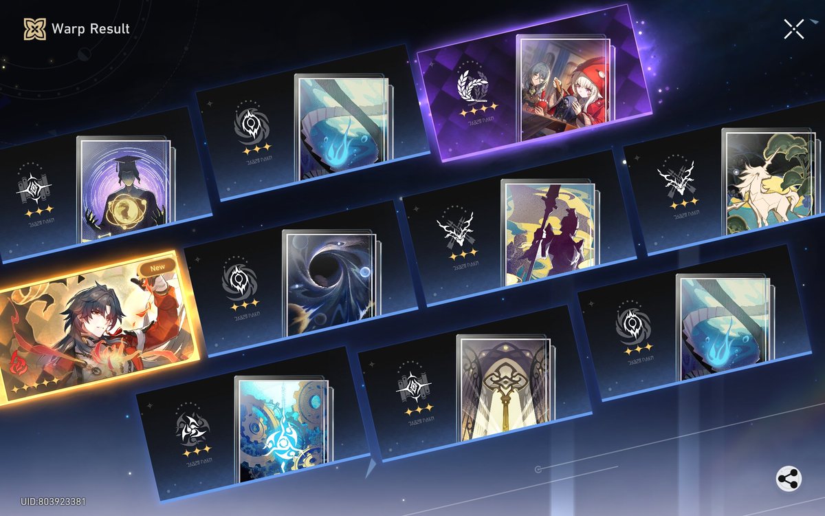 _iceara's tweet photo. I just love #hsr #gacha always so generous!
#HonkaiStarRail #Blade #MortenaxBlade https://t.co/UWxwhETsLv